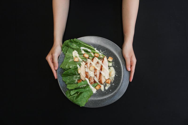 Caesar Salad with romaine lettuce and parmesan