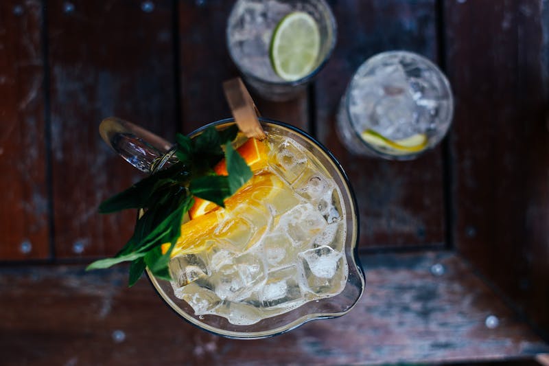 Fresh lemonade drinks